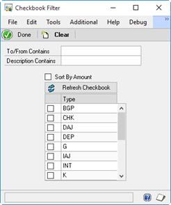 Banking Enhancements